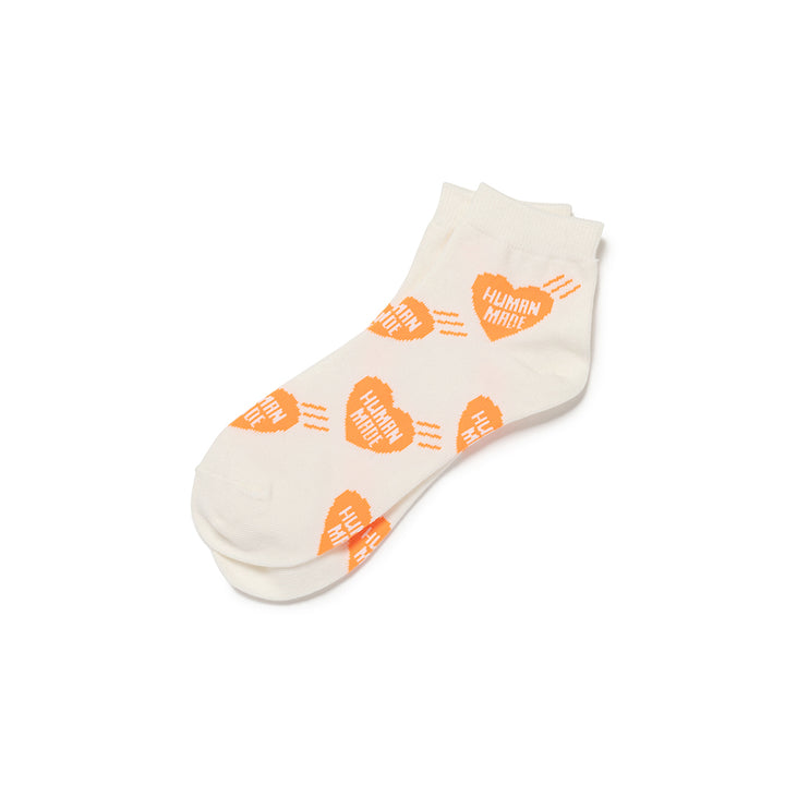 Heart Short Socks | Orange
