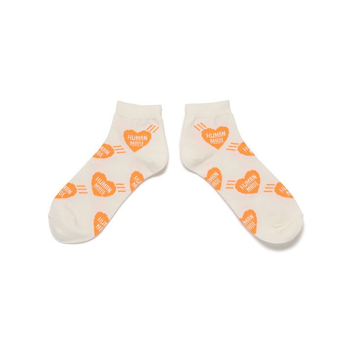Heart Short Socks | Orange