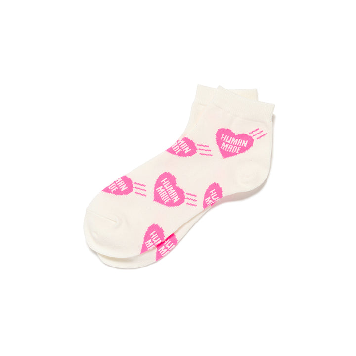 Heart Short Socks | Pink