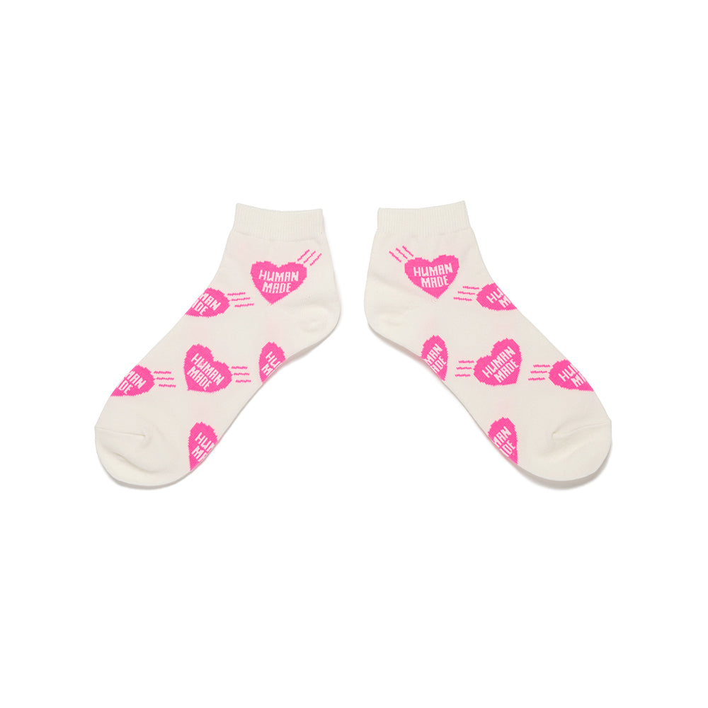 Heart Short Socks | Pink