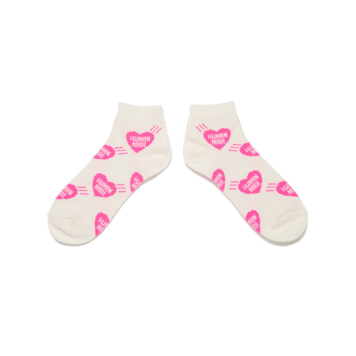 Heart Short Socks | Pink