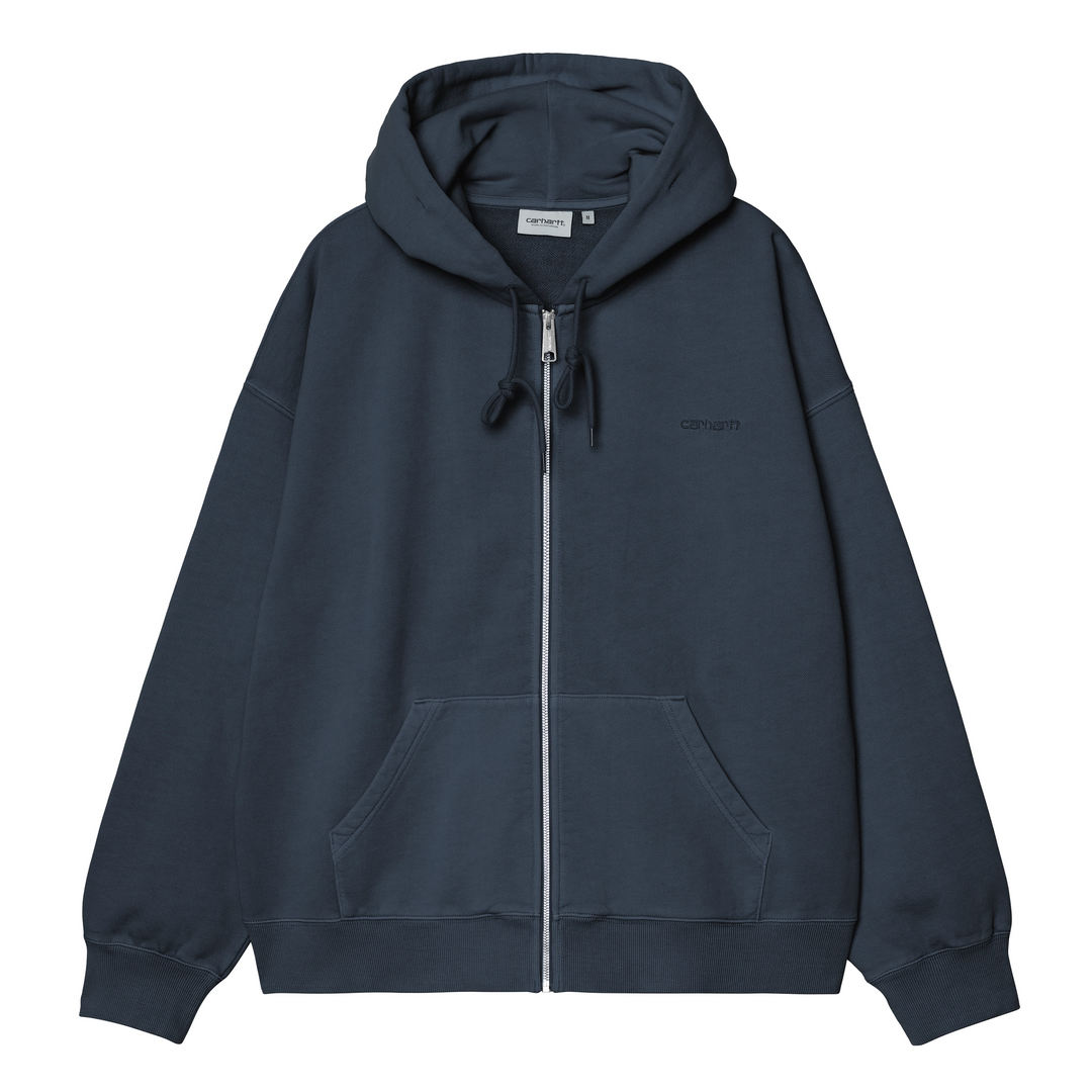 Hooded Benton Sweat Jacket | Carbon (Garment dyed)