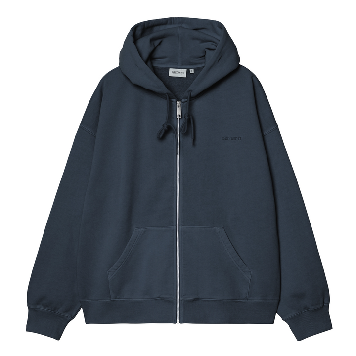 Hooded Benton Sweat Jacket | Carbon (Garment dyed)