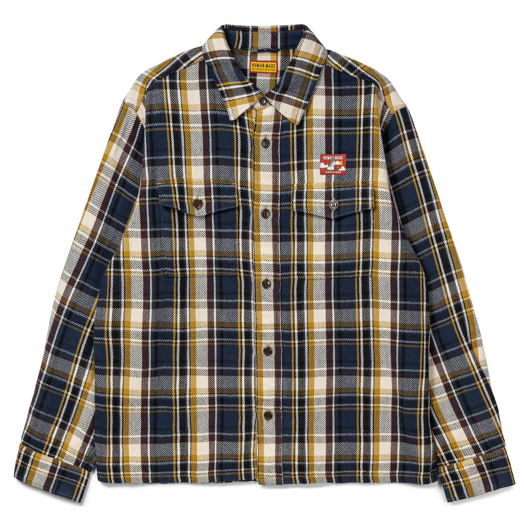 Human Made Check L/S Shirt | Navy
