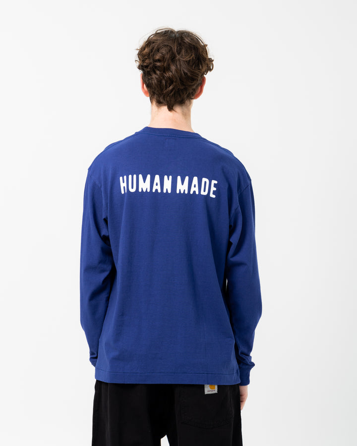 Graphic L/S Tee | Navy