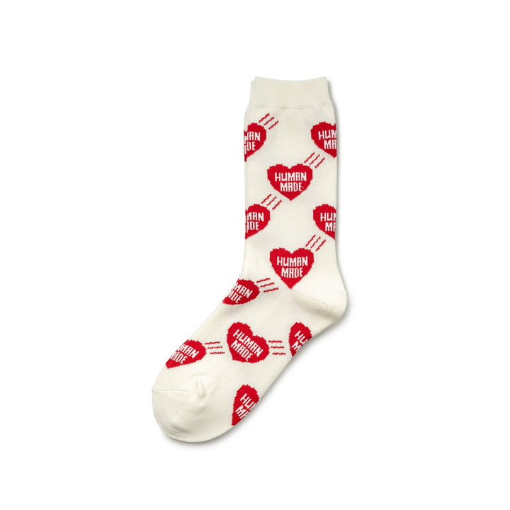 Heart Pattern Socks | Red