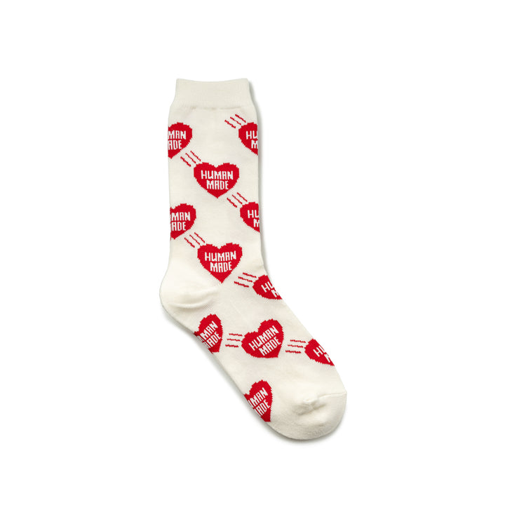 Heart Pattern Socks | Red