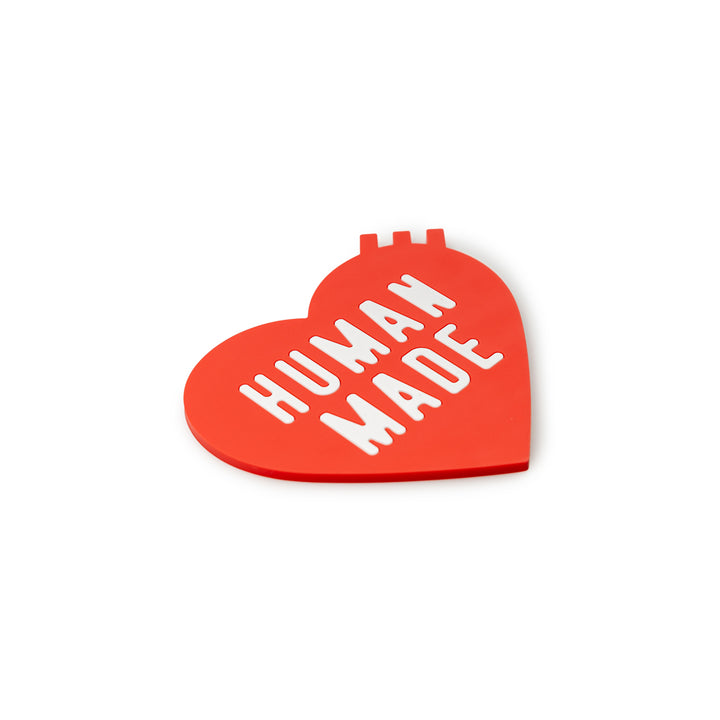 Heart Rubber Coaster | Red