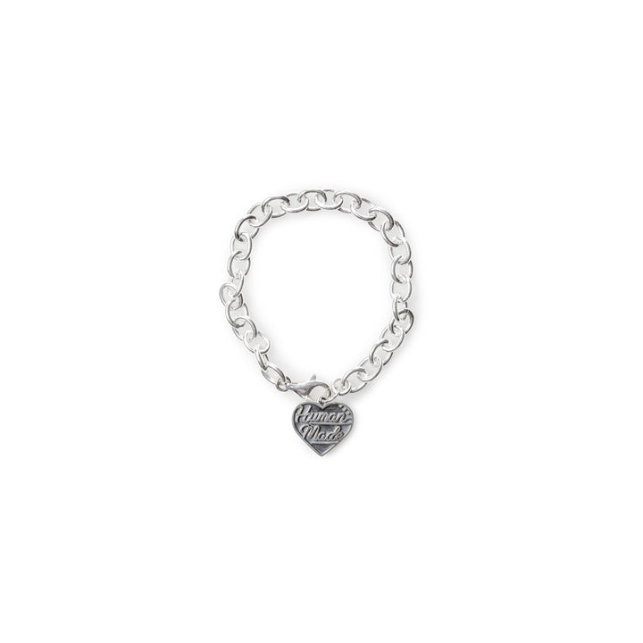 Heart Silver Bracelet | Black