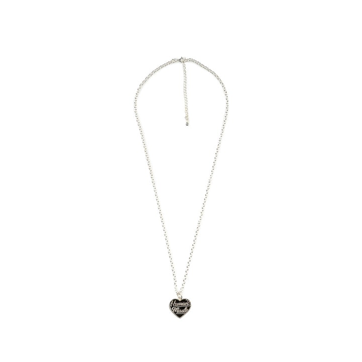 Heart Silver Necklace | Black