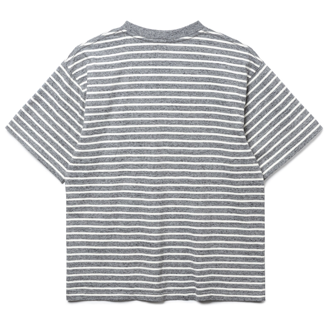 Heart Striped Tee | Grey
