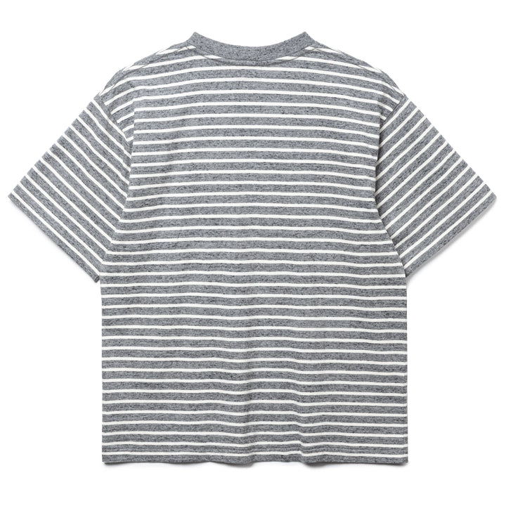 Heart Striped Tee | Grey