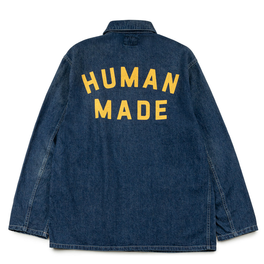 Military Denim Coverall Jacket | Indigo