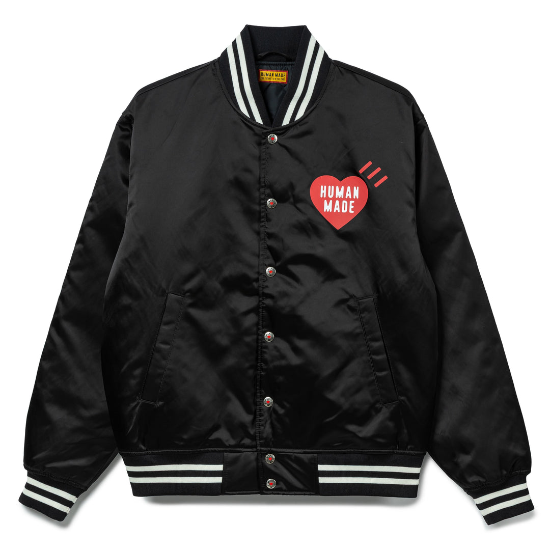 Human Made Nylon Stadium Jacket | Black Human Made Nylon Stadium Jacket | Black