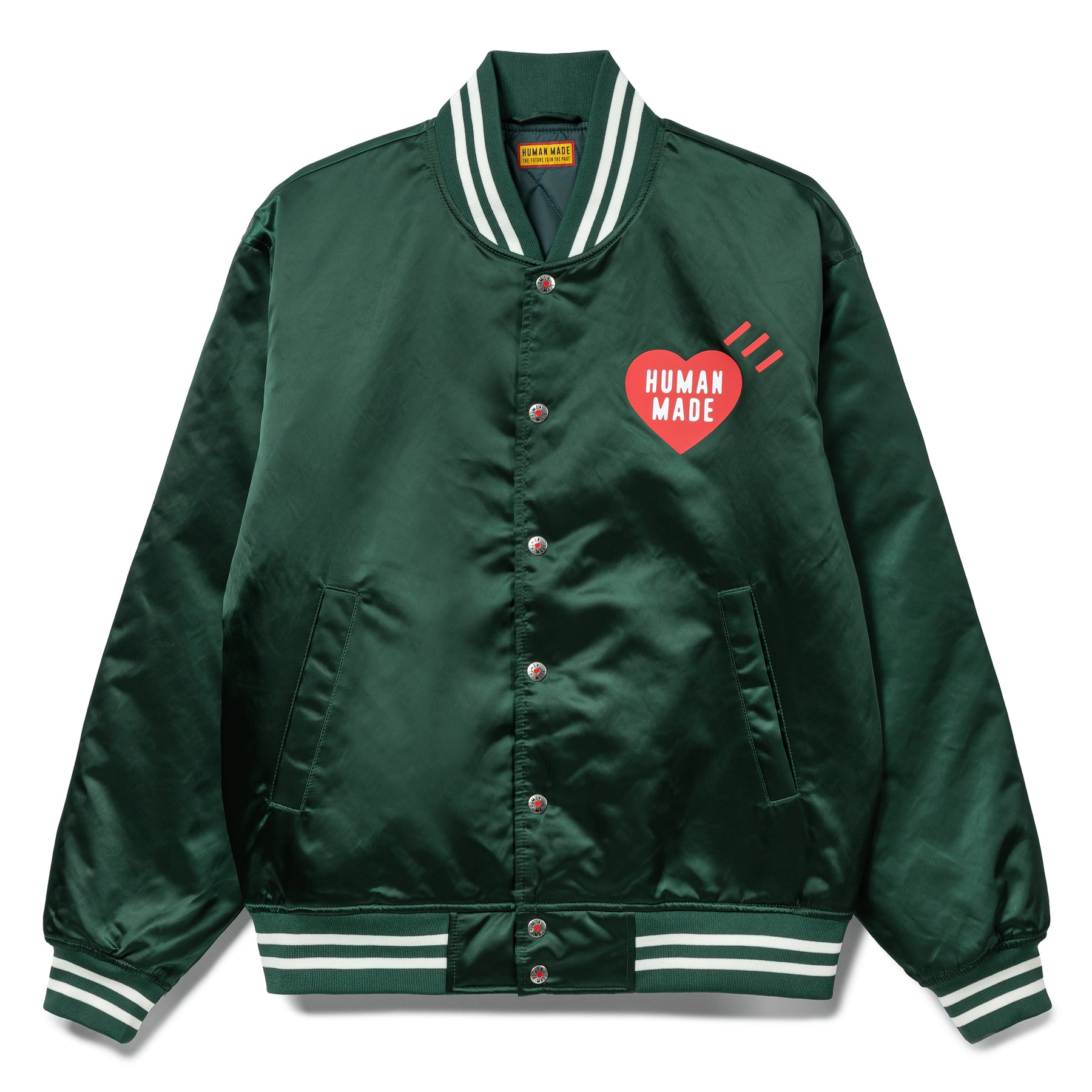 Human Made Nylon Stadium Jacket | Green Human Made Nylon Stadium Jacket | Green