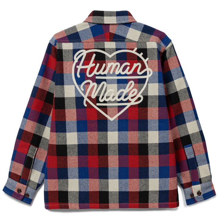 Wool Check Shirt Jacket | Red