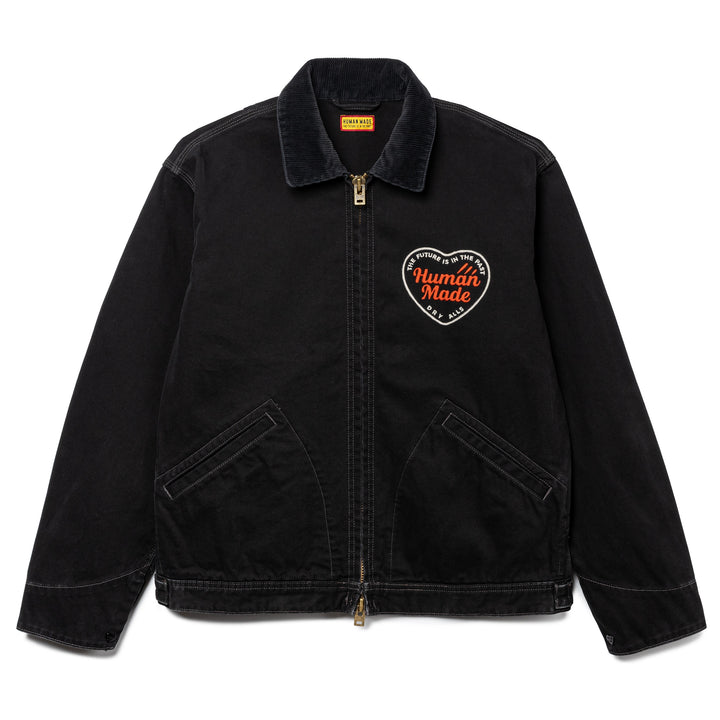 Zip-Up Work Jacket | Black