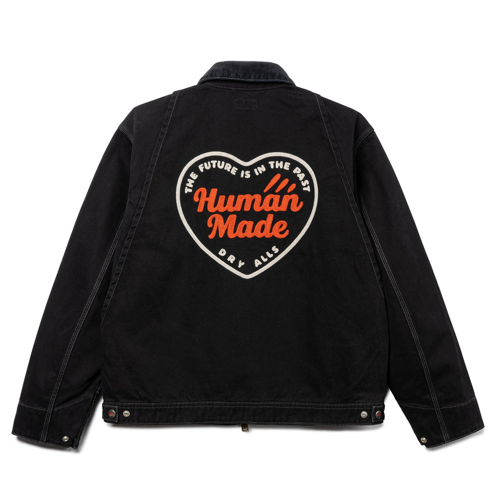 Human Made Zip-Up Work Jacket | Black Human Made Zip-Up Work Jacket | Black
