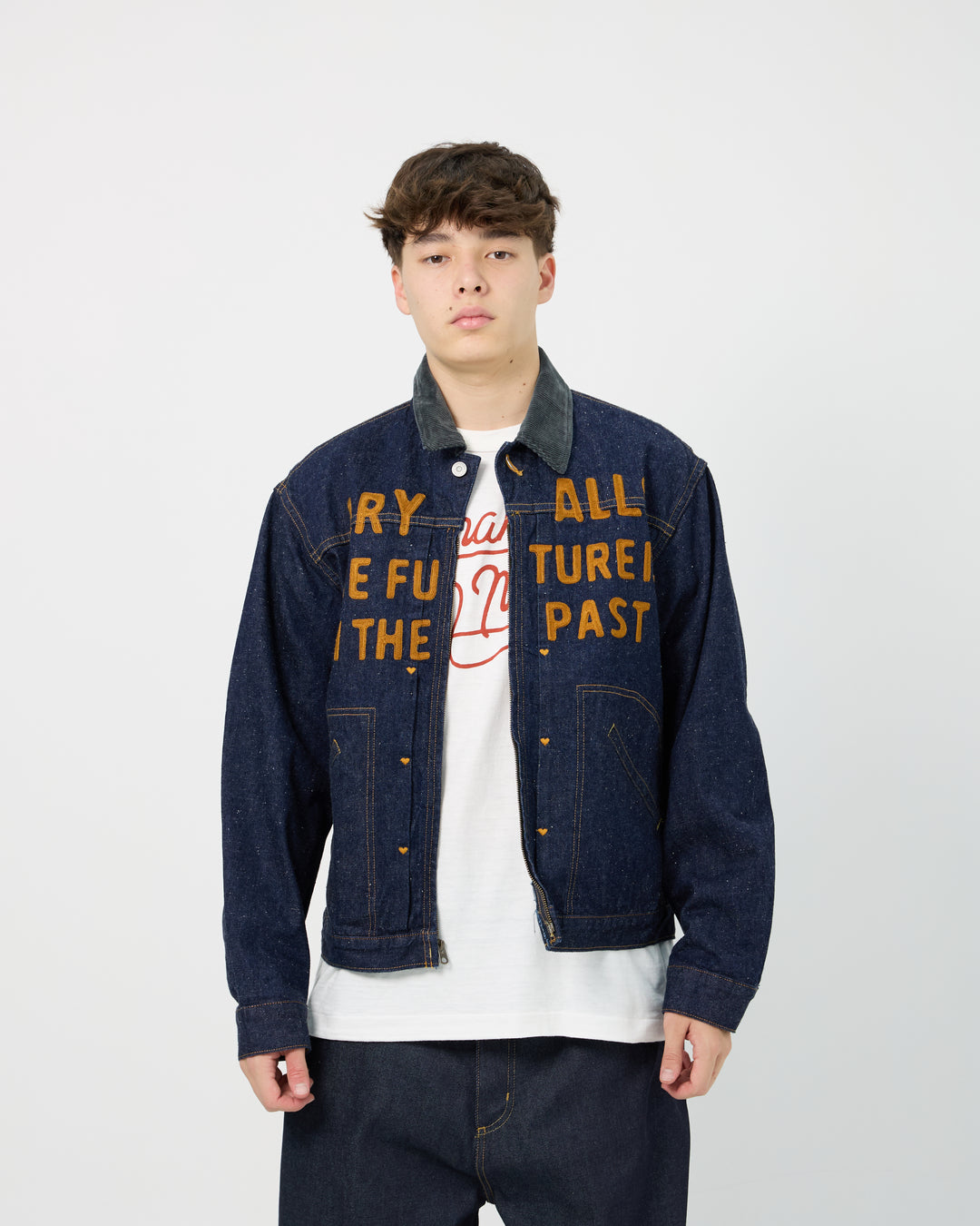 Zip-up Denim Work Jacket | Indigo