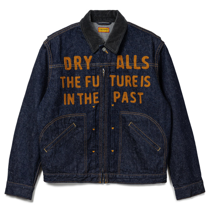 Zip-up Denim Work Jacket | Indigo