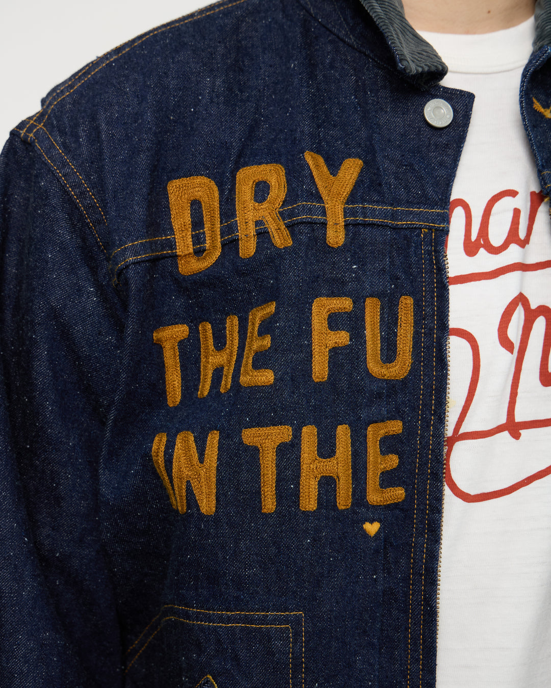 Zip-up Denim Work Jacket | Indigo