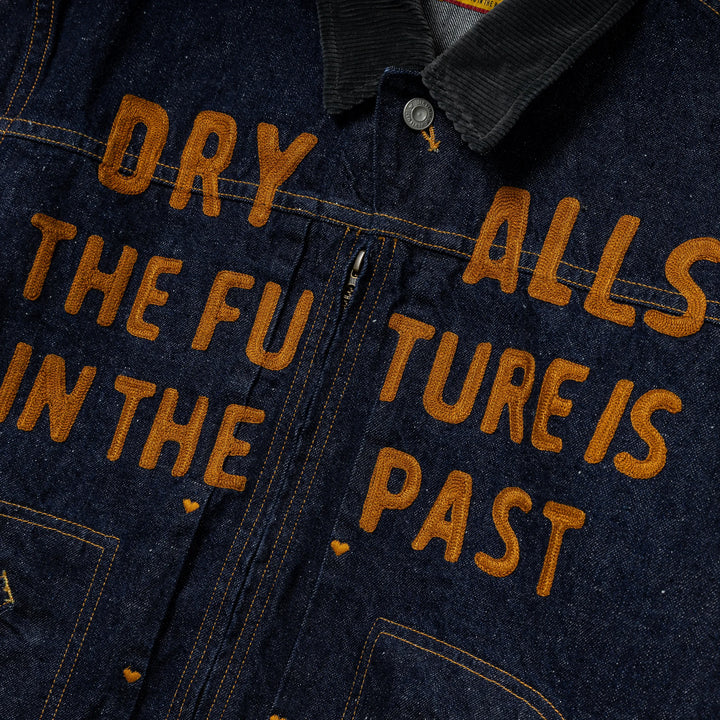 Zip-up Denim Work Jacket | Indigo