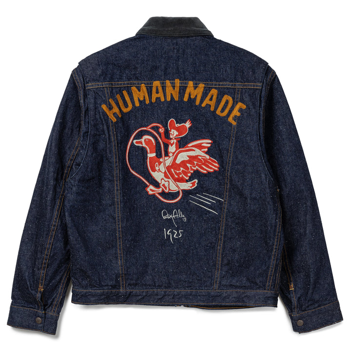 Zip-up Denim Work Jacket | Indigo