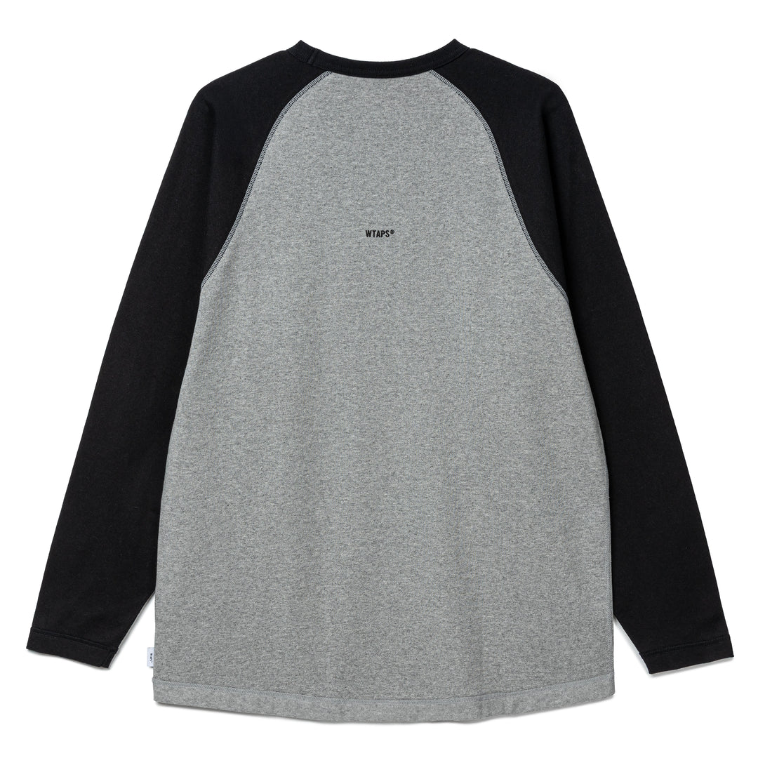 Ian / LS / Cotton | Black Gray