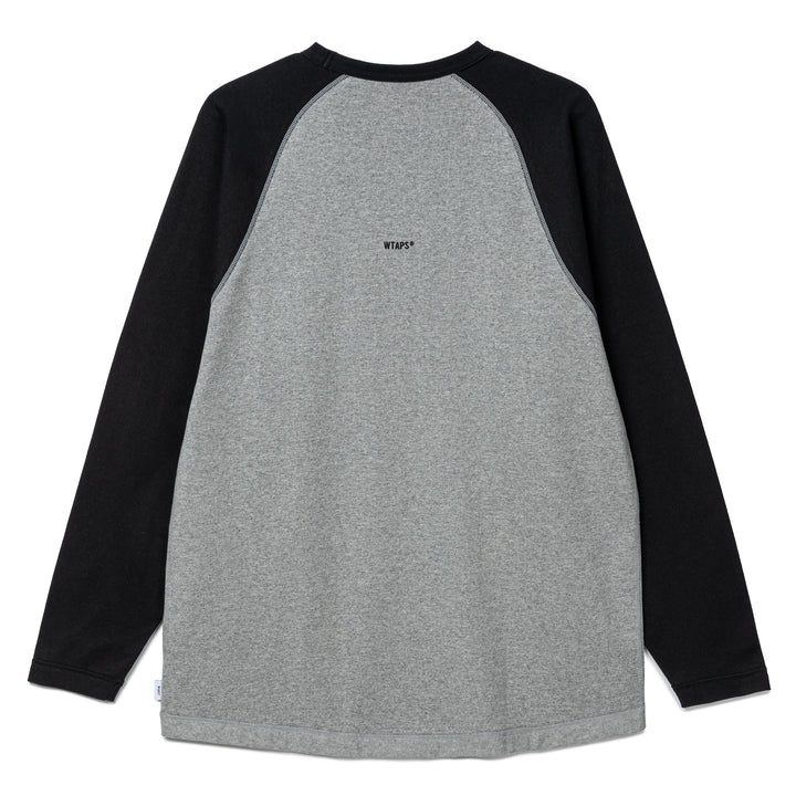 Ian / LS / Cotton | Black Gray