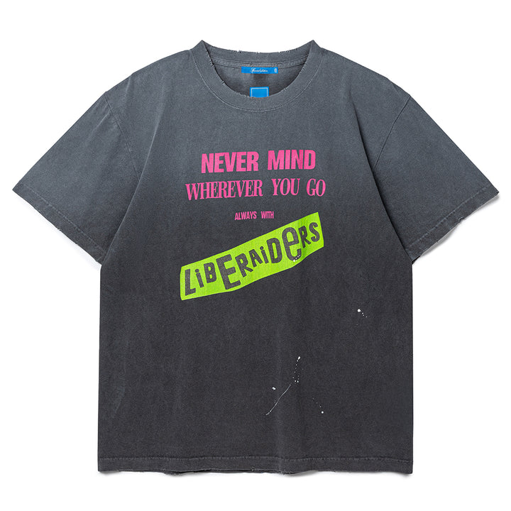 Faded Punk Logo Tee | Black