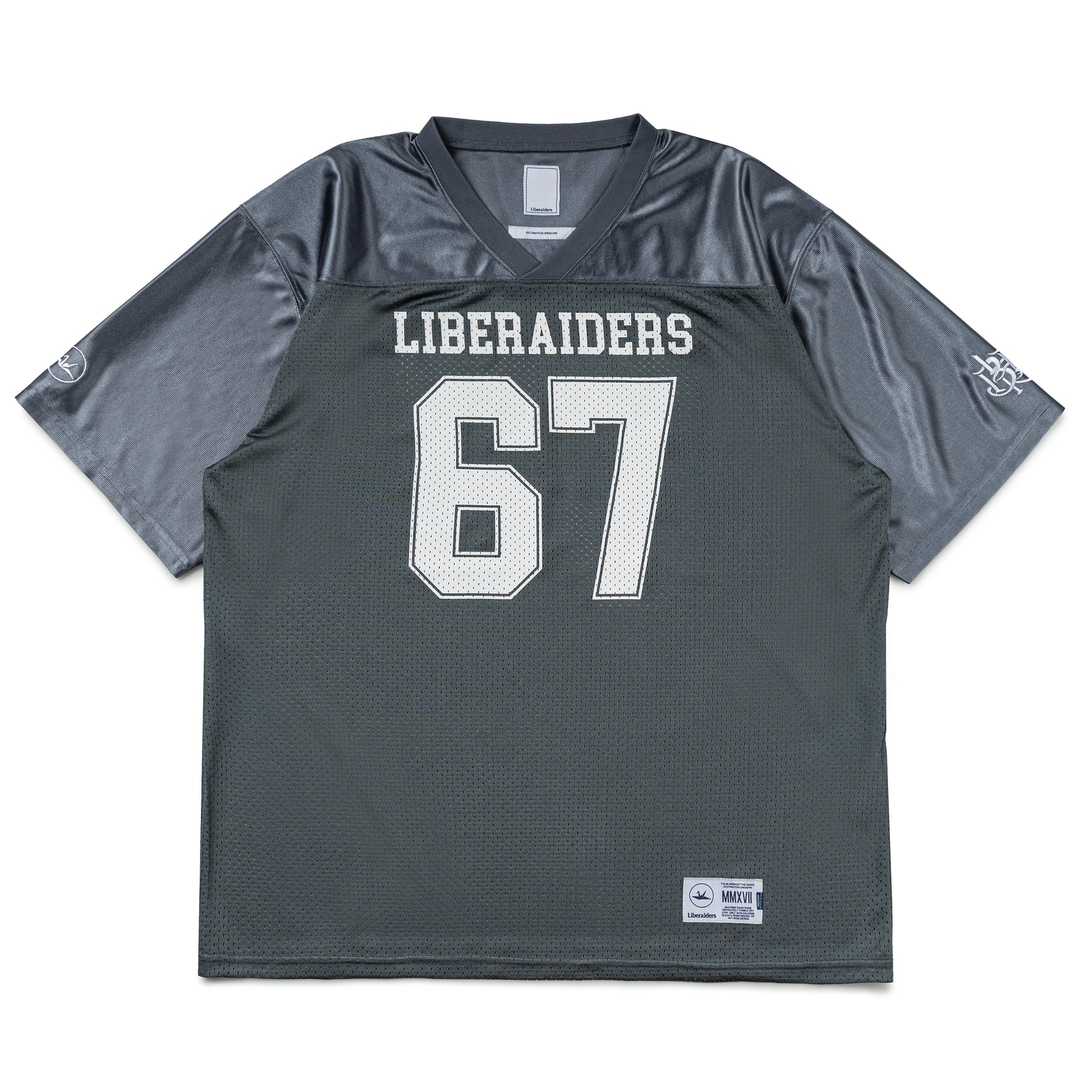 【Liberaiders】LIBERAIDERS FOOTBALL TEE Liberaiders Liberaiders Football Tee | Gray