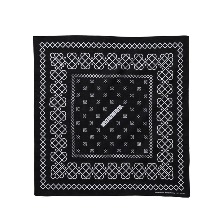 Line Pattern Bandana | Black