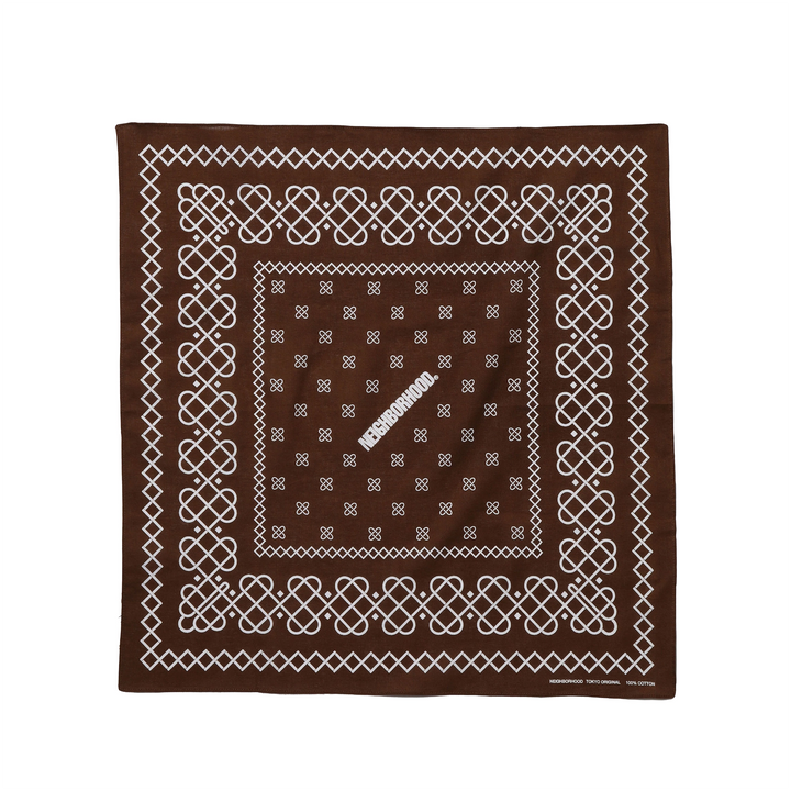 Line Pattern Bandana | Brown
