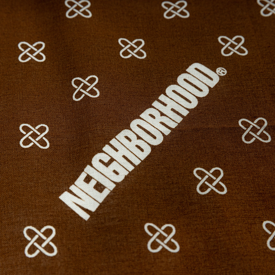 Line Pattern Bandana | Brown