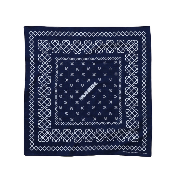 Line Pattern Bandana | Navy