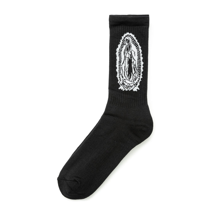 Maria Jacquard Socks | Black