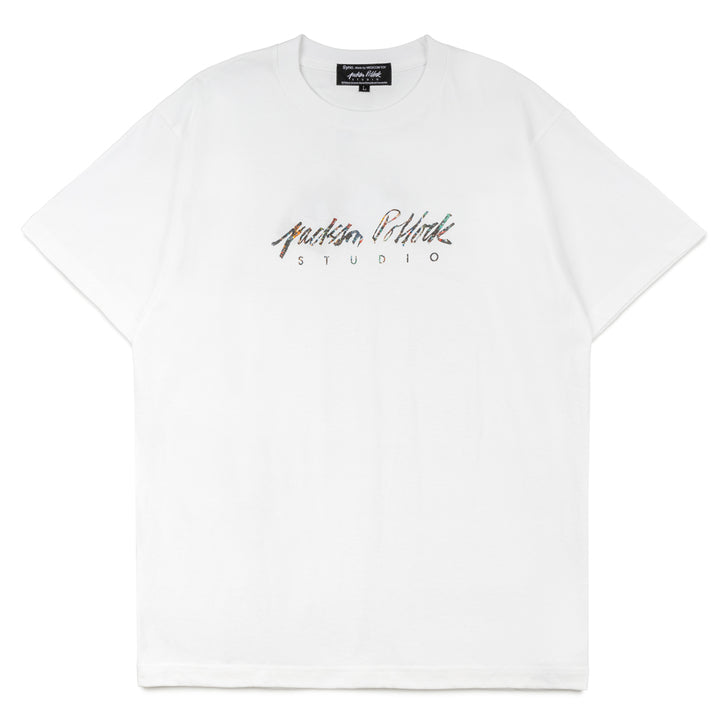 Jackson Pollock Studio 03 Logo Tee | White