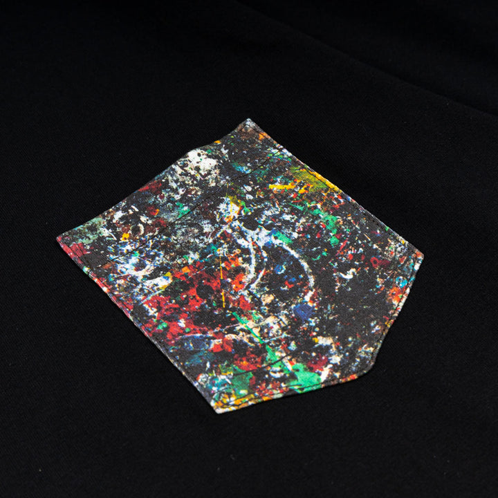 Jackson Pollock Studio 03 Pocket Tee | Black