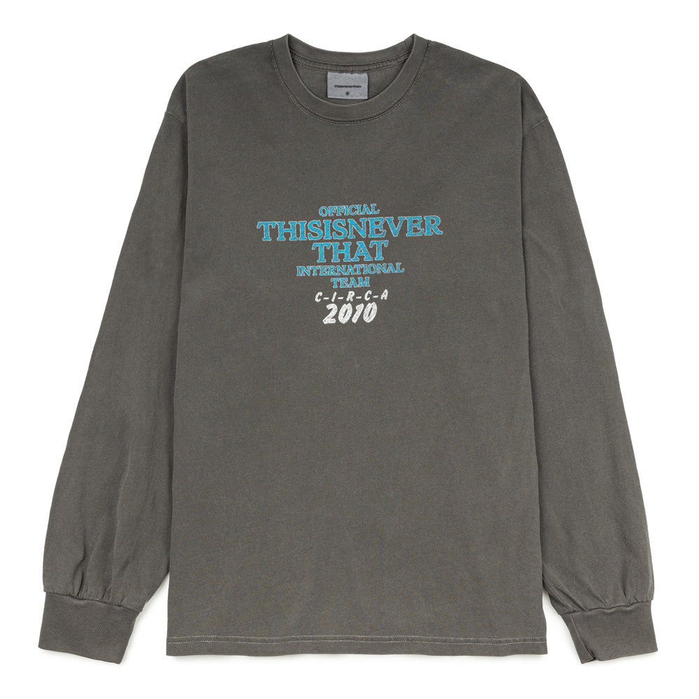 Meteor L/S Tee | Charcoal