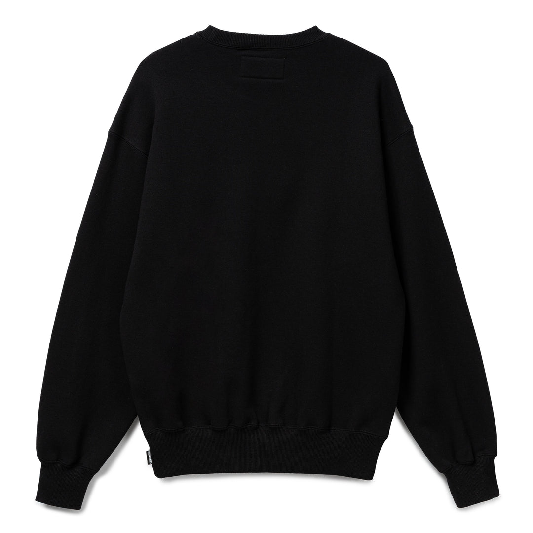 Middle Weight Crew Neck Sweatshirt (Type-1) | Black