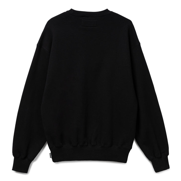 Middle Weight Crew Neck Sweatshirt (Type-1) | Black