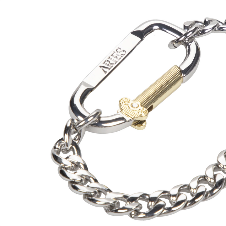 Mini Carabiner Chain Bracelet | Silver