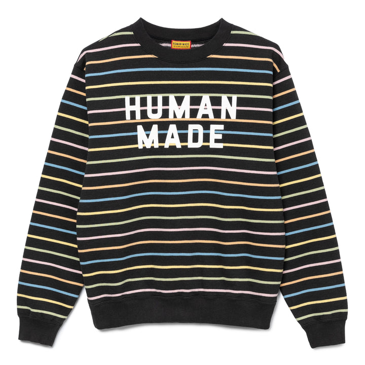 Multi Striped Sweatshirt | Black