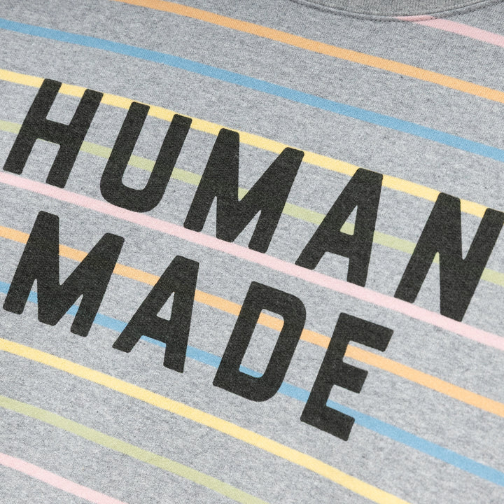 Multi Striped Sweatshirt | Grey