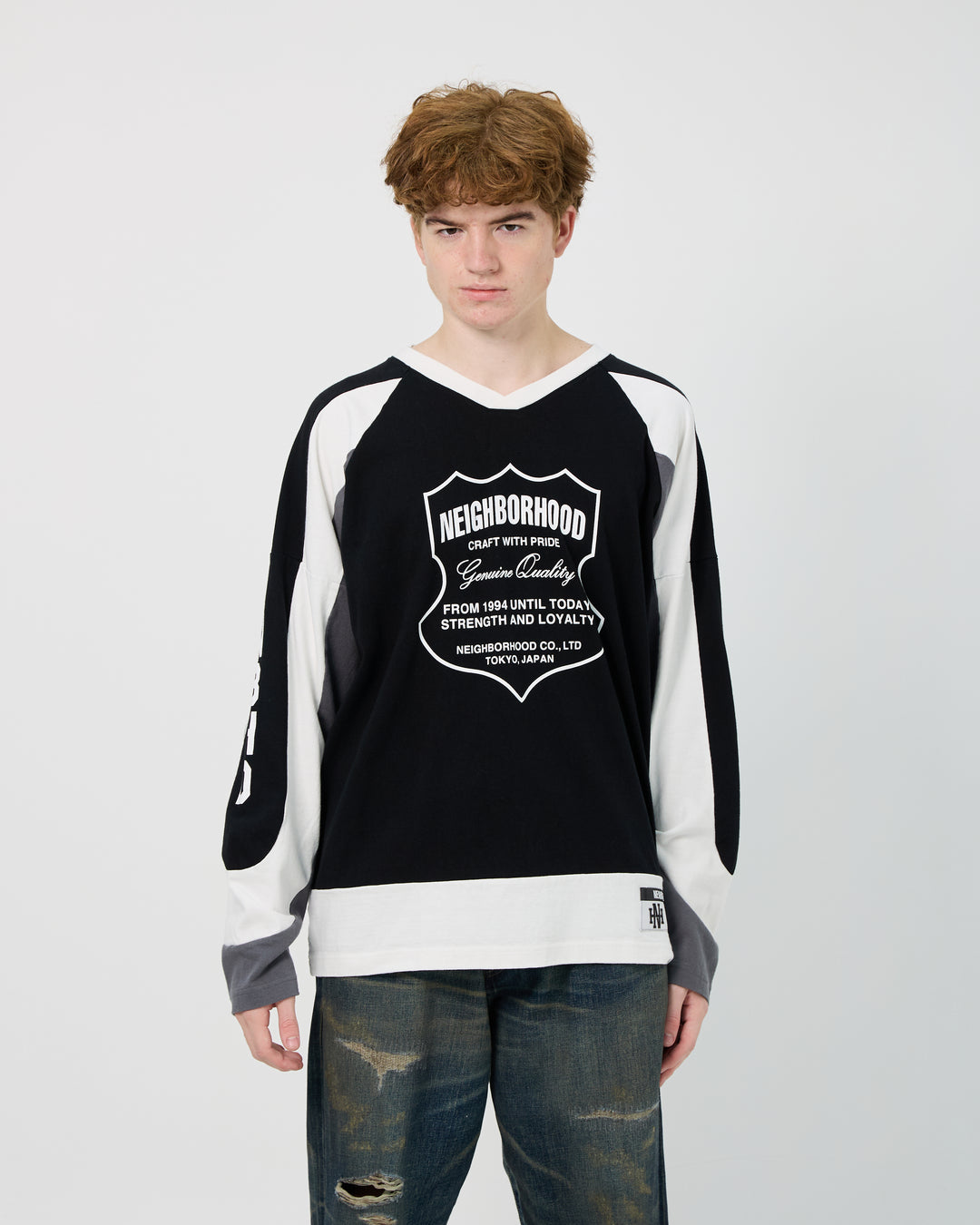 Hockey L/S Tee | Black