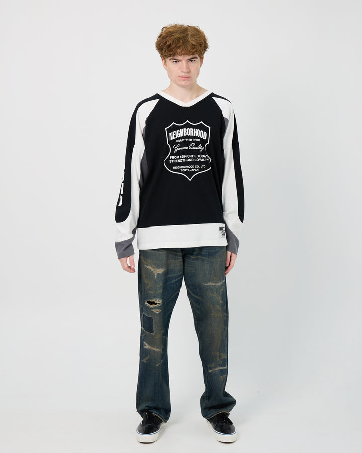 Hockey L/S Tee | Black