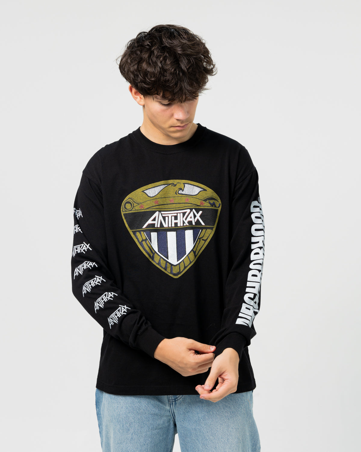 Neighborhood X Anthrax. LS-2 Tee | Black – CROSSOVER