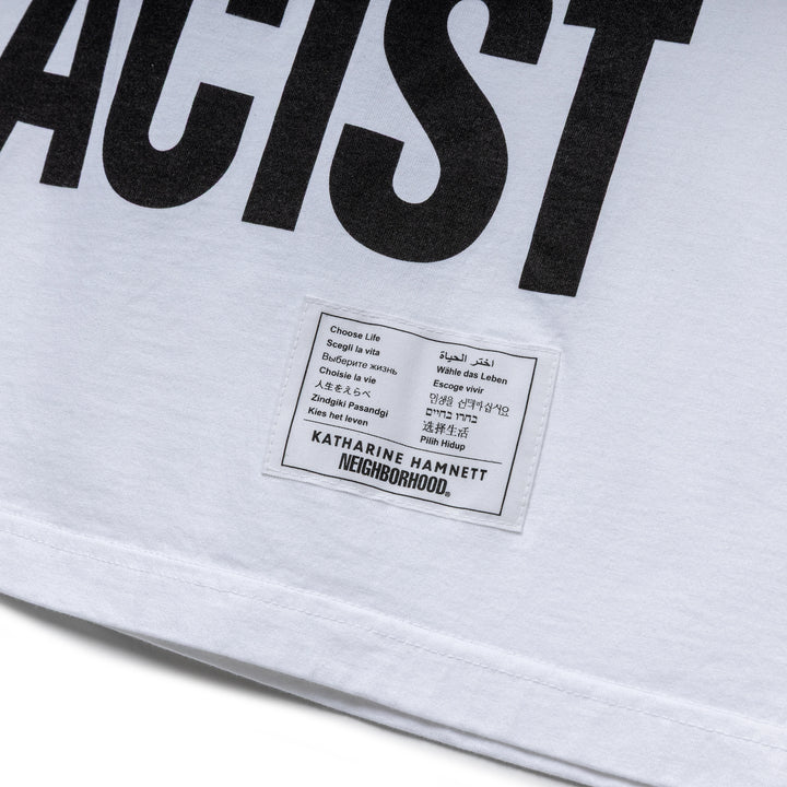 NH x Katharine Hamnett . Crewneck SS-1 | White