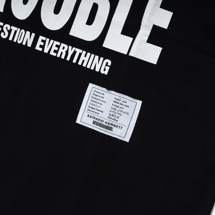 NH X Katharine Hamnett . Crewneck SS-2 | Black