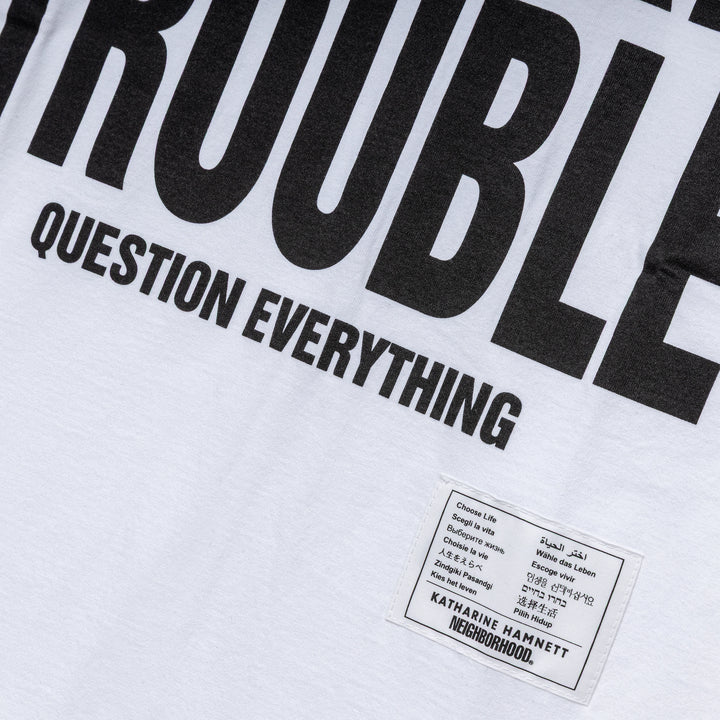 NH X Katharine Hamnett . Crewneck SS-2 | White